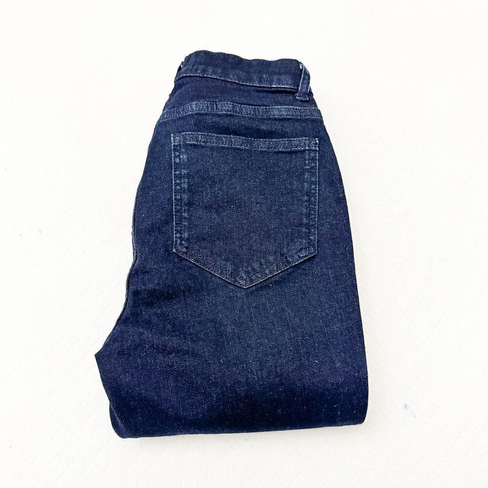 Boden The Soho Skinny Dark Wash Denim Jeans Tuxedo Stripe Detail Size 8 EUC/Mint